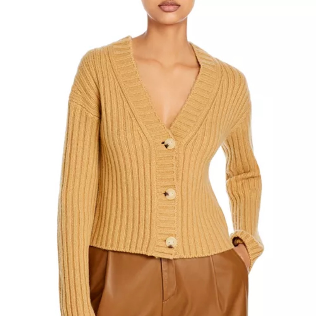 Vince Xs Chunky Ribbed Cardigan